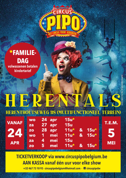 Circus Pipo in Herentals aan VC Herentals