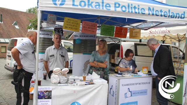 Politie Neteland doet ook aan preventiecampagnes zoals op de Herentalse feestmarkt