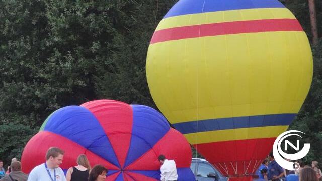 Regenmaker houdt voor 2e dag op rij warme luchtballons Icarus Olen aan de grond