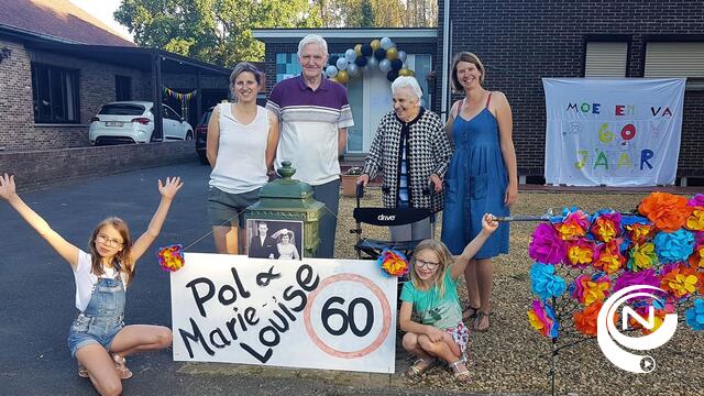 Pol & Marie-Louise 60 jaar gelukkig getrouwd : 'Mekaar geire zien'