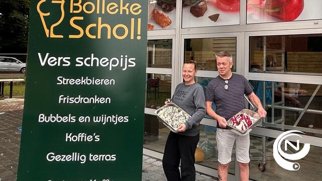 Opening nieuwe IJsbar 'Bollekeschol' in Westerlo : op fietsroutes, buurt gemeentehuis