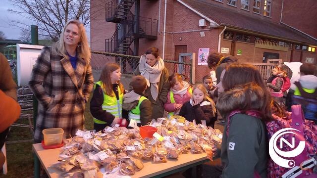 Leerkrachten van 1e graad De Leertuin organiseren geslaagde koekjesverkoop tvv Siebe Van Reusel Fonds : €407