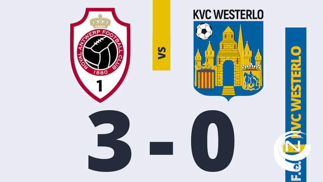 Antwerp stapelt de zeges op onder Mark van Bommel  : 3-0 tegen KC Westerlo