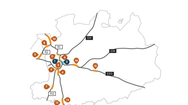 43 werven op Vlaamse autosnelwegen in 2025