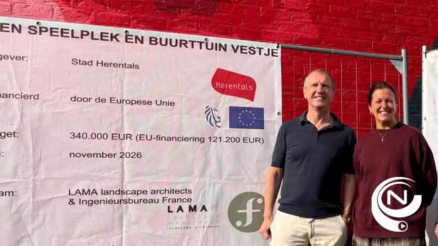 Start aanleg speelplek en buurttuin in Vest Herentals : investering €340.000 