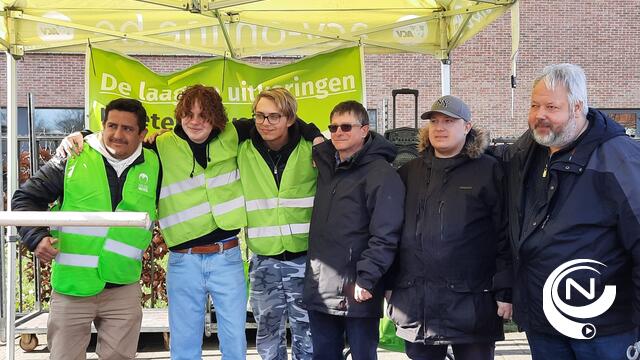 Actie ACV Herentals : 'Laagste uitkeringen moeten boven de armoedegrens'