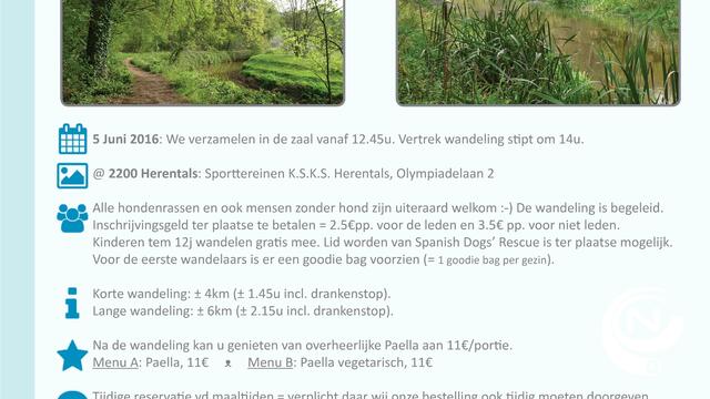 Hondenwandeling voor Spanish Dogs' Rescue op  5/6