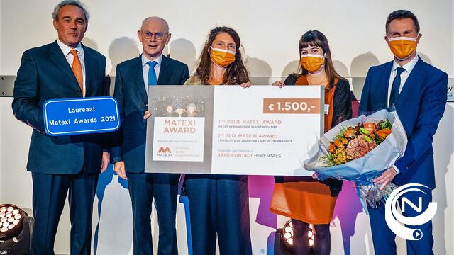 Bank-Contact laureaat Matexi Award : meest 'verbindende buurtinitiatief'