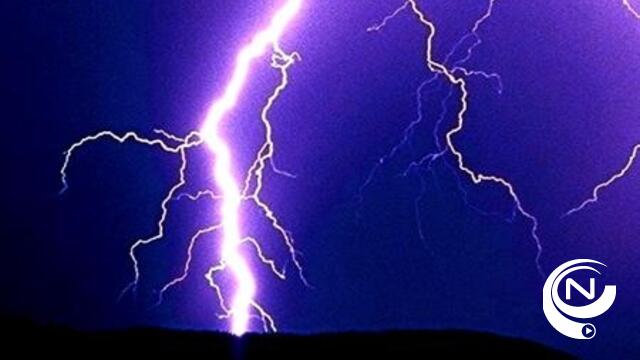 Stevig onweer met hagel, felle wind en regen op komst 