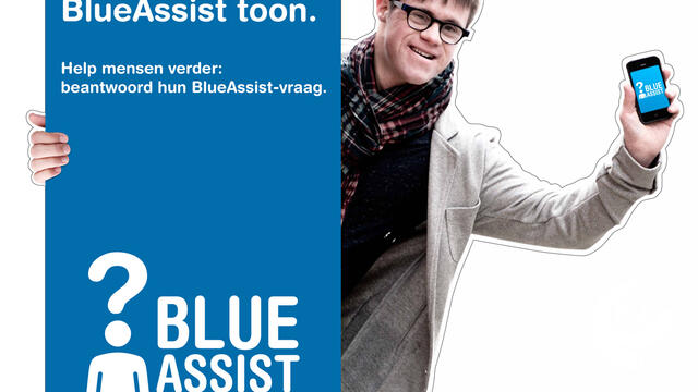 BlueAssist-applicatie toont je hulpvraag