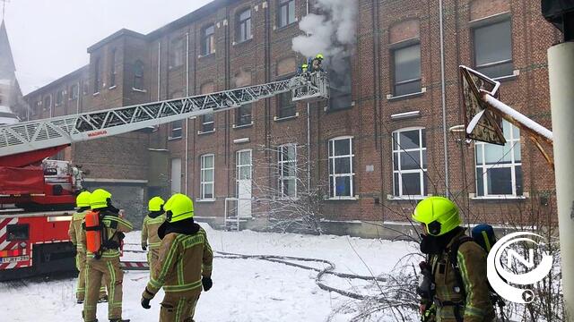 Brand in leegstaande gebouwen St.-Jozefinstituut Burchtstraat : brandstichting
