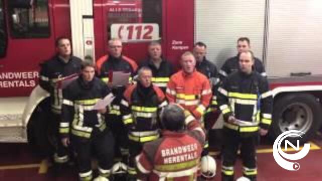 Zangkoor brandweer Herentals neemt deel aan Stars for life op 4/12 op Eén