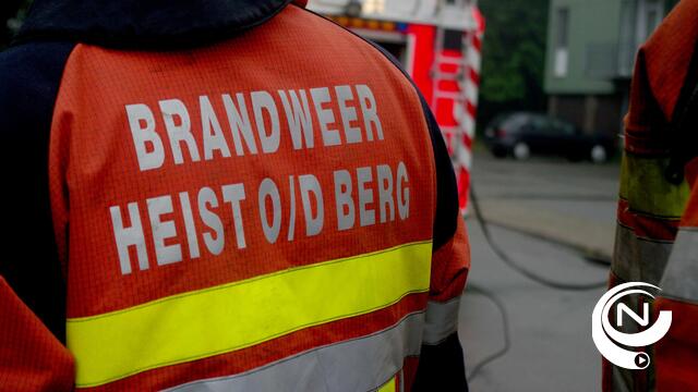 Afvalbrand doet brandweer Heist-op-den-Berg en Berlaar massaal uitrukken 