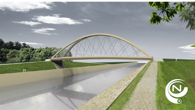 Omleiding voor fietsers jaagpad ter hoogte van Hoogbuul, hinder tijdens bouw brug tot eind 2015