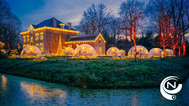 Hof Ter Laken : 125.000 kerstlichtjes bij heerlijke Bubble BQ