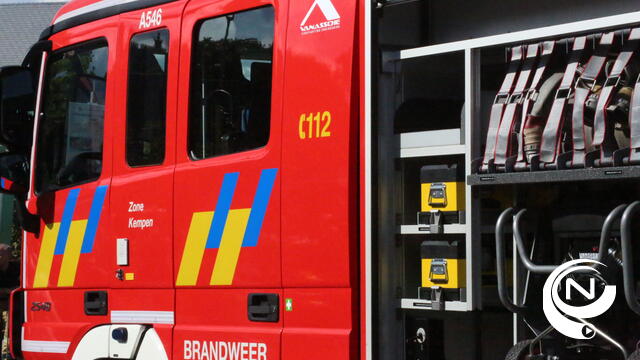 Vewarmingsketel onder dak vat vuur in Hendrik Consciencestraat 