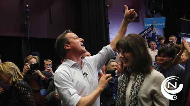 Groot-Brittannië exitpoll : Cameron wint verrassend ruim