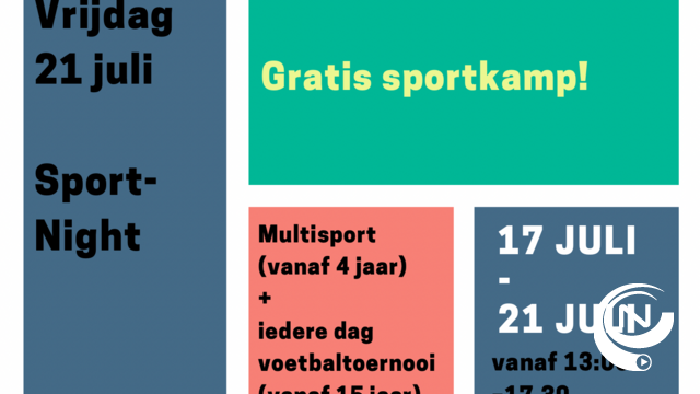Sportquest: gratis sportkamp aan Buurthuis Diependaal (Herentals)