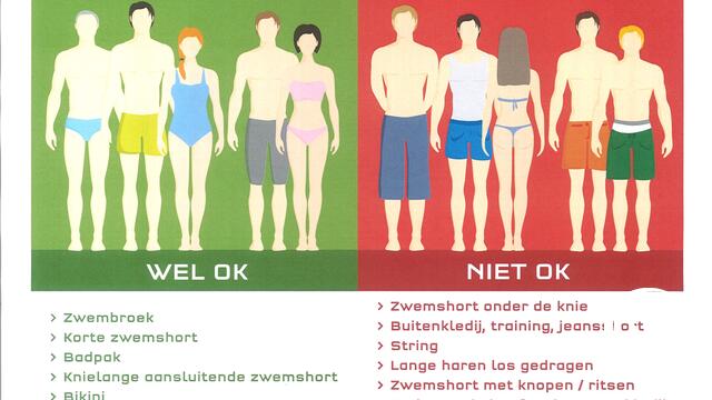 Nieuwe dresscode voor gemeentelijk zwembad Nijlen 