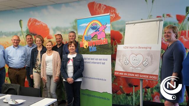 'Hart in beweging' voor goede doel 'Help Brandwonden Kids' met meter Barbara Dex op 16/9 Teunenberg 