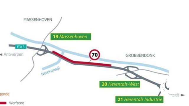 E313 : heraanleg wegdek E313 tussen Grobbendonk en Massenhoven