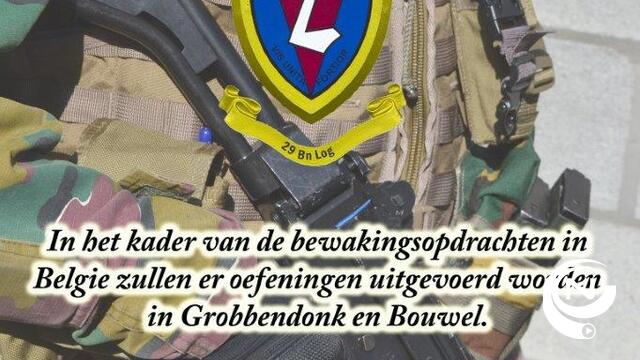 Militaire oefeningen in Grobbendonk en Bouwel 