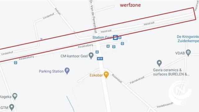 Spoorwegovergang station Geel afgesloten vanaf 12/10