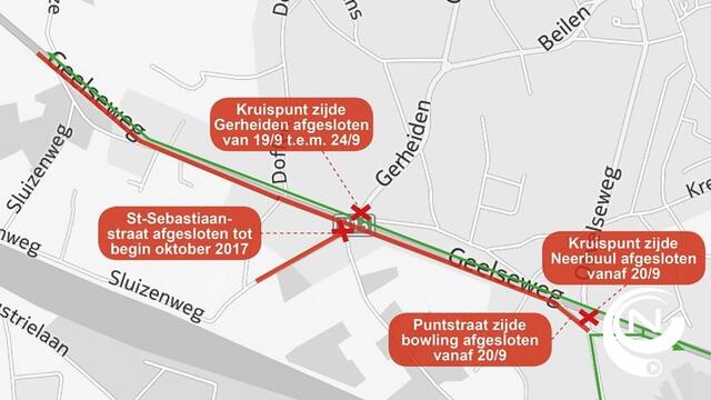 Wegenwerken N13 Geelseweg : verkeerstips omleiding 
