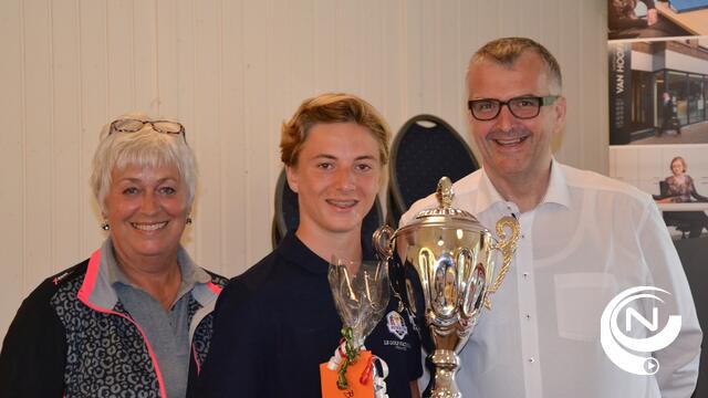 Cédric De Bruycker (15) wint voor 2e keer op rij Grobo Golf Cup
