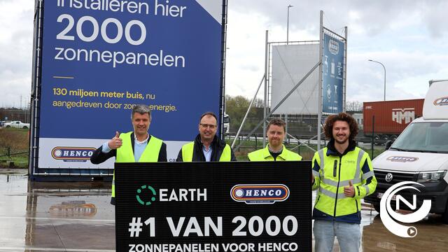 Henco Herentals legt 2.000 zonnepanelen van Earth : "Onze duurzame ambities onderstrepen"