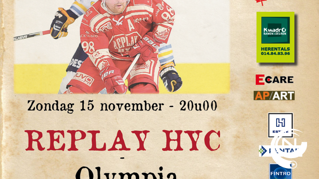 HYC Replay bekert zondagavond tegen Olympia Heist 
