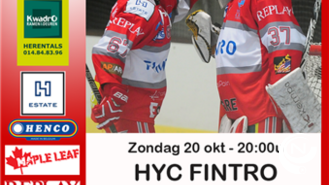 HYC Fintro voor belangrijk weekend in Nederlandse ijshockeycompetitie