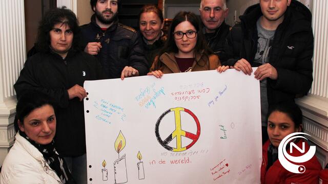 Cursisten CVO DTL betuigen steun aan slachtoffers aanslagen Brussel 