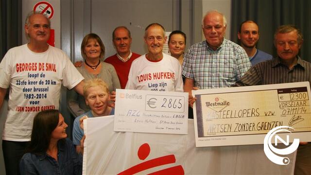 Artsen zonder Grenzen dankt mega-marathonloper Louis Hufkens voor knappe sponsoractie : 5.165 euro