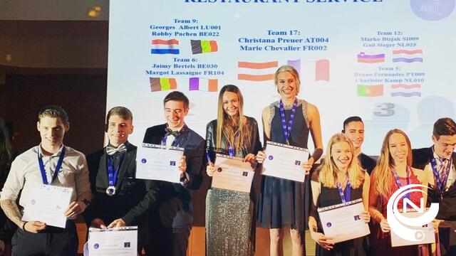 Jaimy Bertels, leerling Talentenschool Turnhout, haalt tweede plaats op internationale hotelwedstrijd