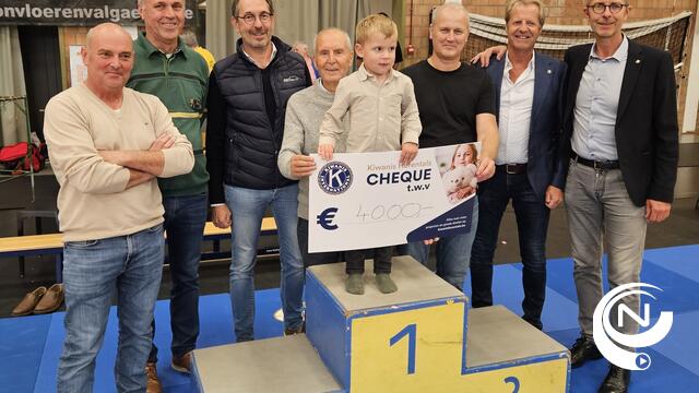 Kiwanis Herentals blijft G-judoclub Mori-No-Otoko steunen : cheque €4.000