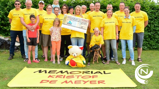 1e Memorial Kristof De Meyer bracht €2.500 op voor Kom op tegen Kanker