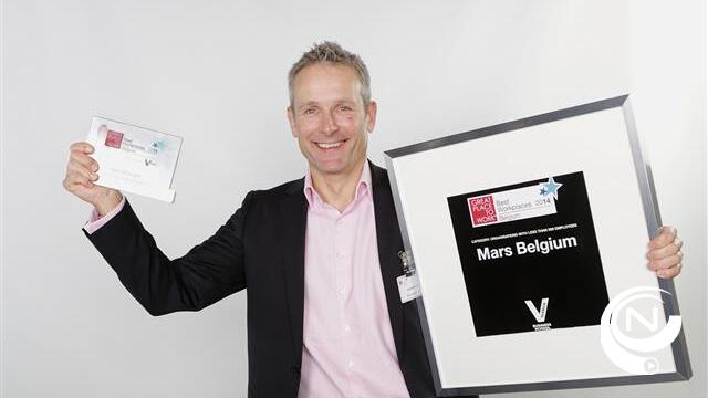 Mars Olen Belgium wint Inspiring Culture Award van Great Place To Work