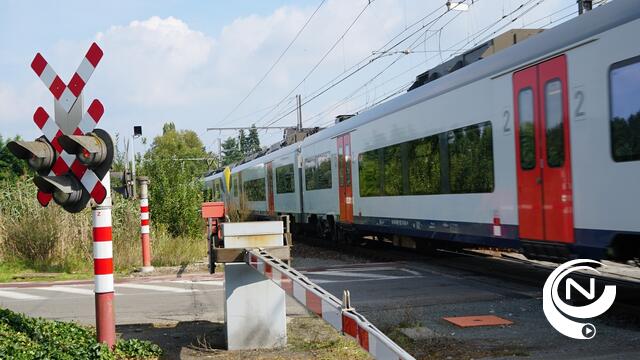 Aanrijding trein auto in Heist : 17-jarige jongere zonder rijbewijs op treinspoor