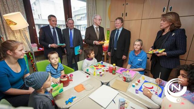 Herman Van Rompuy bezoekt werk Olivia Hendrickx Research Fund in UZ Leuven - foto's extra