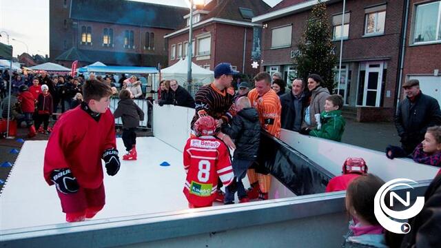 Massa volk op winterevent met kids megaschuifbaan in Grobbendonk - foto's 