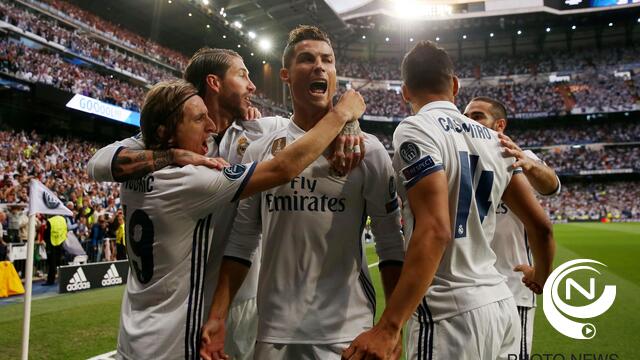 Ronaldo scoort driemaal in CL-topper Real Madrid-Atletico Madrid 
