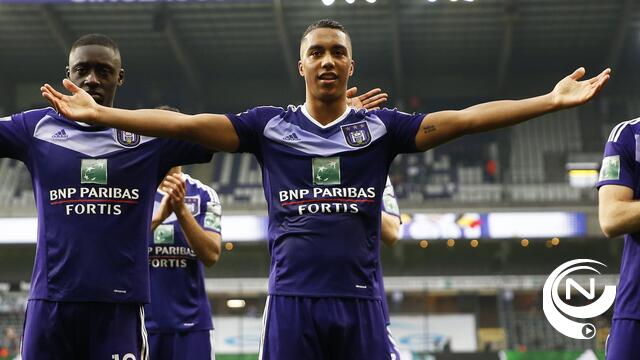Anderlecht- Zulte Waregem: 2-0, paarswit kan op Club Brugge kampioen spelen 