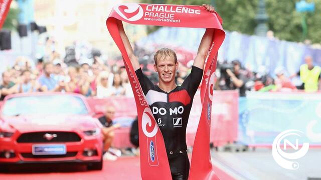 Pieter Heemeryck (DOMO-SCOTT) wint overtuigend Challenge Prague Triathlon 