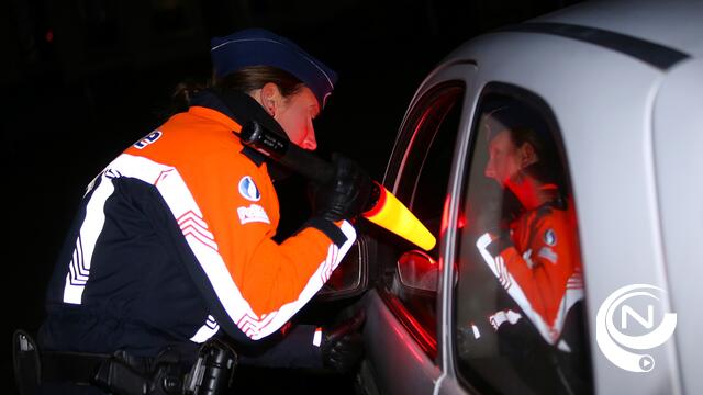 WODCA actie PZ Regio Turnhout : 4 dronken bestuurders, 3 onder invloed van drugs en 8 extra PV's