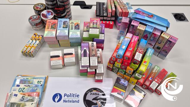 Politie Neteland betrapt illegale sekswerkers in privéwoning Grobbendonk - illegale vapes, snus en cash in beslag genomen aan nachtwinkel