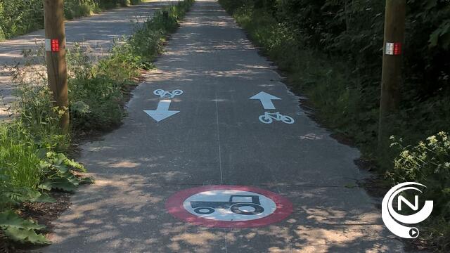 Extra wegmarkeringen portieken toeristische fietspaden Postel