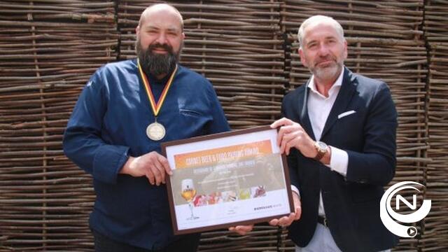 Raf Sainte van Restaurant ‘De Gebrande Winning' Sint-Truiden winnaar van de Cornet Beer & Food Pairing Award 2019-2020