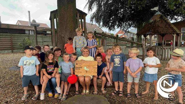 Kleuterschool Spelewei – campus Nonnenstraat maakte van haar speelplaats een ware groene parel.  - Copyright: provincie Antwerpen