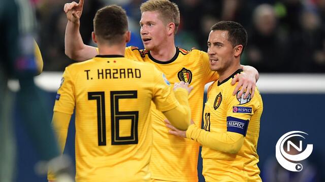 Broers Hazard pakken Rusland in, België is zeker van groepswinst : 1-4